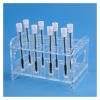 50-Pack 12 x 100 mm Transparent Plastic Round-Bottom Sample Tubes with Lids view 3