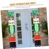 Amosfun 3 Pairs St. Patrick’s Day Door Banners, Plush Gnomes, Polyester view 4