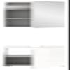Newroom White High-Gloss Bathroom Furniture Set with Lighting and Mirror Cabinet view 4