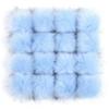 ROCILA 2-Piece 10/12/15 cm Faux Fur Pom Poms for Hats, DIY Handmade Clothing and Knitting view 3