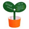 SUIOPPYUW Vibrant Bean Calendar Pen Holder, Orange view 1