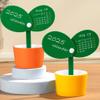 SUIOPPYUW Vibrant Bean Calendar Pen Holder, Orange view 2