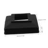 Black Plastic Post Protectors for Outdoor Fences and Railings view 2