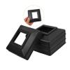 Black Plastic Post Protectors for Outdoor Fences and Railings view 3