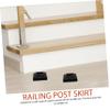 Black Plastic Post Protectors for Outdoor Fences and Railings view 4