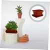 Sosoport 5-Piece Large Flower Pots with Saucers, Bonsai Planters for Garden and Balcony, for Flowers and Succulents, Durable and Elegant view 3