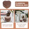 Walnut Heart Music Box, Mechanical Wind-Up, Halloween Party view 3