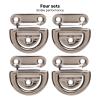 4 Sets Foldable Stainless Steel D-Rings for Marine Yachts view 2