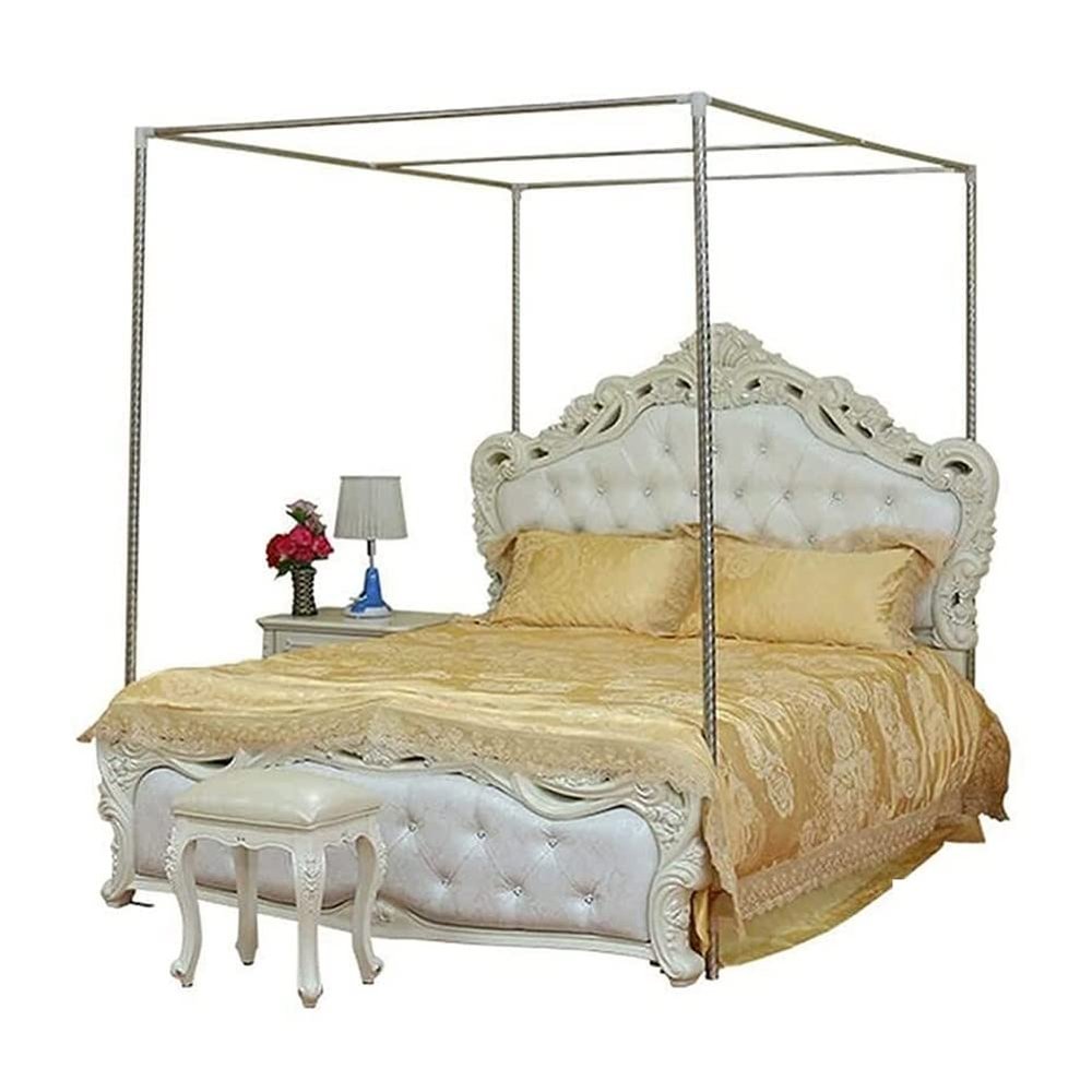 Four-Corner Mosquito Net Canopy Frame for Single, Double, King and Super King Beds