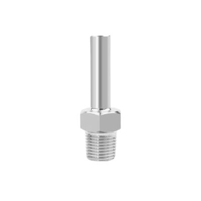 BYLSAGWHT BSPT/NPT Male to 6 mm (1/4 in) Tube OD Auto-Weld 316L Stainless Steel Pipe Fitting