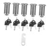 Zinc Alloy Cabinet Cam Locks, 5-Pack, Silver view 1