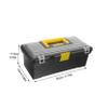 Black PP Portable Storage Box for Tools and Small Parts view 2