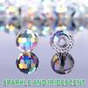 30 8 mm Crystal Glass Beads, Round Faceted, Champagne AB Color view 3