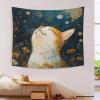 VFKLZCNYR 3D-Printed Artistic Cat Wall Tapestry, 100 x 150 cm view 1