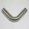 BYLSAGWHT 38 mm (1.5 in) O.D. 304 Stainless Steel Weld 90-Degree Elbow Tube Butt Pipe Fitting, Straight Pipe Length 100 mm view 2