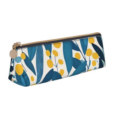 Pencil Case, Stationery Organizer, Makeup Bag, Coin Purse, Leaves Multi 1, One Size