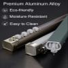 Black Curtain Track, 1.8 m to 9.1 m, with Hooks and Accessories, Wall Mount 28 ft/8.5 m view 2