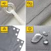 Waterproof Shade Sail, 5 x 10 m, Square, 98% UV Protection, Cream, with Free Rope view 4