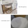 Pink Velvet Vanity Stool with Metal Legs and Non-Slip Pads view 2