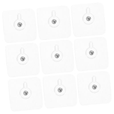 20 Plastic Wall Hooks, Invisible Adhesive Hooks, No Drilling