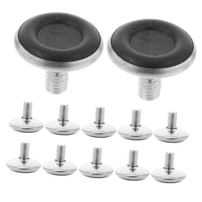Angoily 24 Adjustable M8 Leveling Feet for Furniture and Cabinets, Iron and Plastic, Non-Slip
