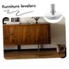 Angoily 24 Adjustable M8 Leveling Feet for Furniture and Cabinets, Iron and Plastic, Non-Slip view 3
