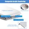 Acrylic Window Sill Cover, Pure White, 140 x 19.8 cm view 3