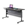 IYUESQ Folding Mobile Conference Table, 120 x 60 cm view 1