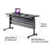 IYUESQ Folding Mobile Conference Table, 120 x 60 cm view 2