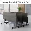 IYUESQ Folding Mobile Conference Table, 120 x 60 cm view 4