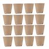 BESPORTBLE 50-Piece Round Paper Seedling Pots with Drainage Holes, Biodegradable Plant Containers for Seedlings and Flowers view 1