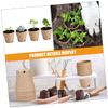 BESPORTBLE 50-Piece Round Paper Seedling Pots with Drainage Holes, Biodegradable Plant Containers for Seedlings and Flowers view 3