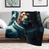 Fluffy Blanket, Lwe Soft Warm Flannel Fleece Blanket for Sofa, Couch, Living Room, 130 x 180 cm view 2