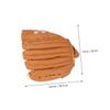 10.5-Inch PVC Baseball Glove for Left Hand, Orange view 2