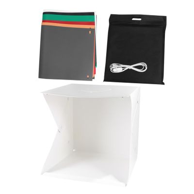 UKCOCO Foldable Mini Photo Studio with Lighting, Portable Photo Tent for Product Photography