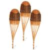 BESPORTBLE 6-Piece Handmade Hanging Bamboo Baskets, Versatile Indoor and Outdoor Planters view 3