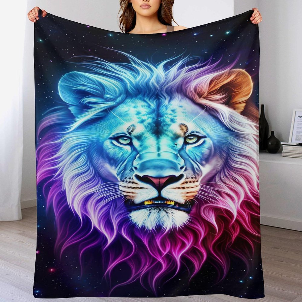 Lwe Fleece Blanket, Soft Warm Throw for Children or Adults, 180 × 200 cm