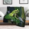 Frog Flannel Throw Blanket, Soft Warm 4-Season Blanket, 150 x 200 cm view 2