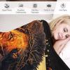 Lion Thick, Soft Flannel Fleece Sofa Blanket with 3D Print, 130 x 150 cm view 3