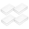 4-Pack Transparent Plastic Playing Card Boxes for Poker Cards view 1