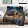 AAPZY 100% Flannel Blanket, Sea Turtle 3D Digital Print, Soft Throw Blanket for All Seasons, 180 x 200 cm view 2