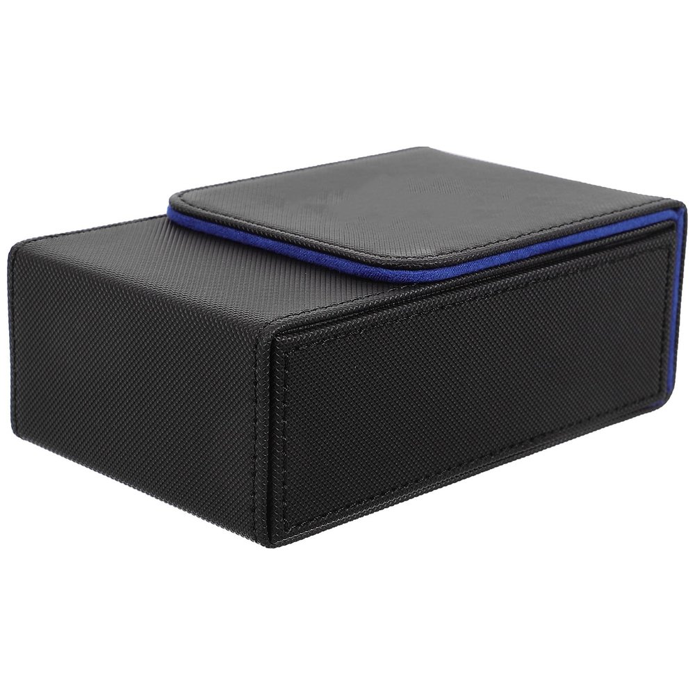 Portable Black PU Tarot Card Case with Buckle