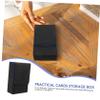 Portable Black PU Tarot Card Case with Buckle view 3