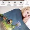 AAPZY Premium Flannel Throw Blanket with 3D Frog Pattern, Soft Four-Season Bedspread for Bed or Couch, 130 x 180 cm view 3
