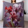 Floral Thick Flannel-Fleece Throw Blanket, Soft and Warm, 180 × 200 cm view 1