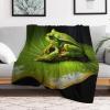 AAPZY Frog Fleece Blanket, Extra-Soft Fluffy Flannel Throw, 180 x 200 cm view 2
