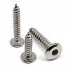 WUPNGS Self-Locking Self-Tapping Wood Screws, 50-Pack, 304 Stainless Steel, Hex Socket, Flat Wafer Head (16 mm, M3) view 3