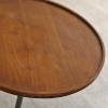 EINES Modern Wooden Side Table with Marble Base view 2