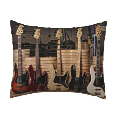 WSHFFILO Guitar, Bass & Musical Instruments Printed Pillow Cover, 16 x 20 in