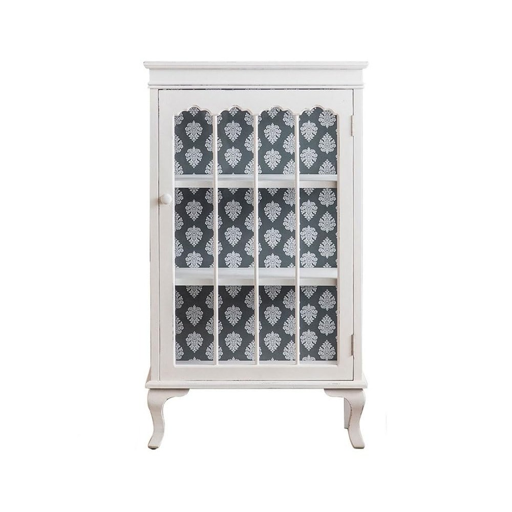 Sideboard Buffet Cabinet with Glass, Vintage Storage Cabinet (S: 66.5 × 40.5 × 114.5 cm)